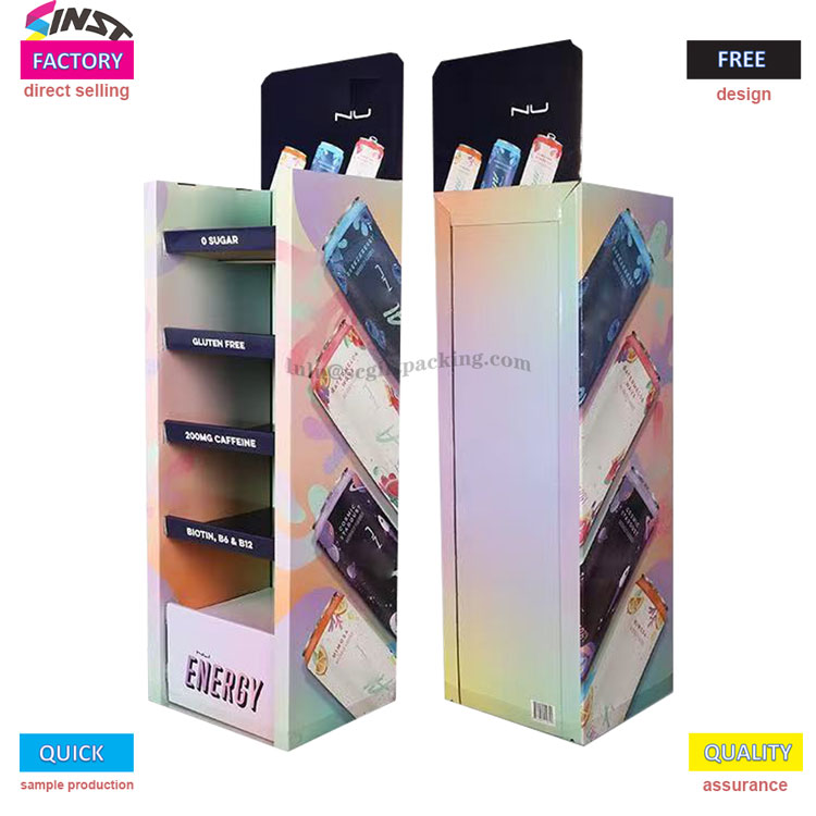 Energinių gėrimų vitrinos: naudokite spalvas ir informaciją, kad klientų akyse būtų „gyvybiškumas“.