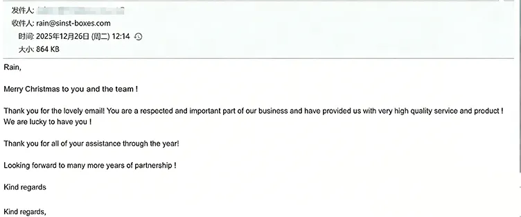 Klientų pagyrimai: mūsų pakuotės ir aptarnavimas patenkino mūsų ilgalaikius partnerius